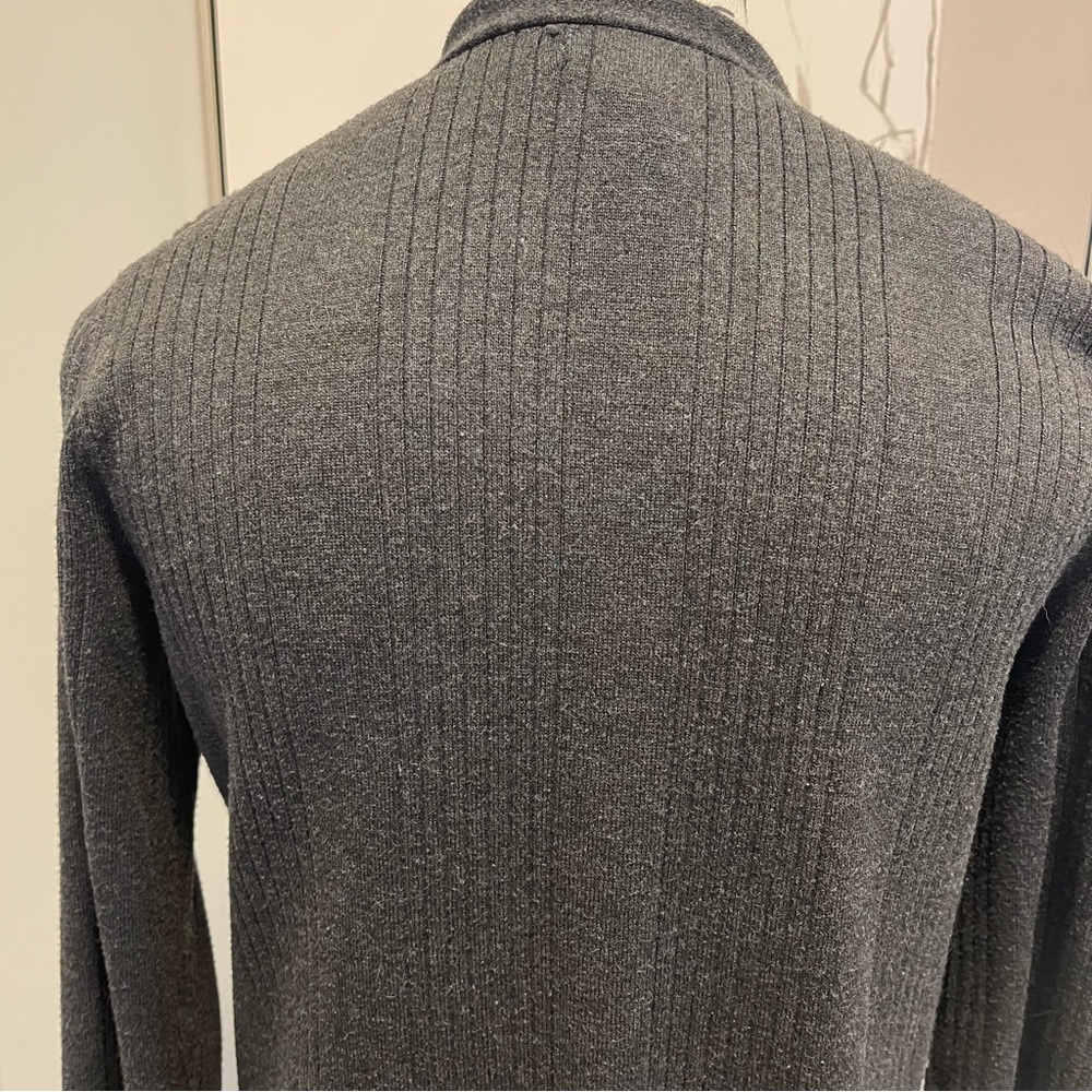 Cable & Gauge Black Open-Front Cardigan Sweater Size Small - Picture 7 of 12